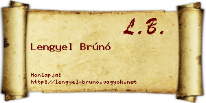 Lengyel Brúnó névjegykártya